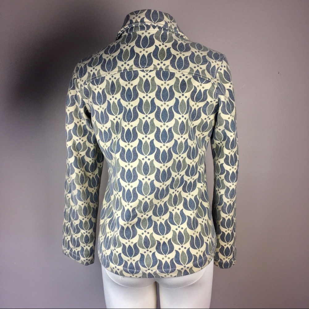 Fossil Wool Blend Spring Jacket Quilted Lining M - image 4